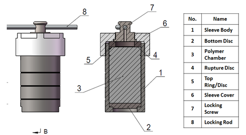 150mL 1500psi 200°C Hydrothermal Autoclave Reactor with Teflon Chamber - Picture 4 of 4
