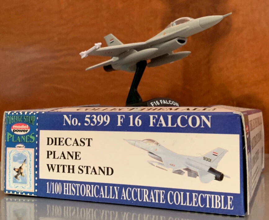 F-16 Fighting Falcon. agile fighter. Die Cast metal 1:126 scale. New in Box Mint - Image 2 of 4