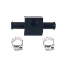 In-line Fuel Pressure Gauge Black Adapter For 38 Fuel Hose 18 Npt 2975