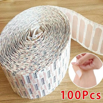 50/100Pcs Waterproof Breathable Cushion Adhesive Plaster Wound Hemostasis Sticke