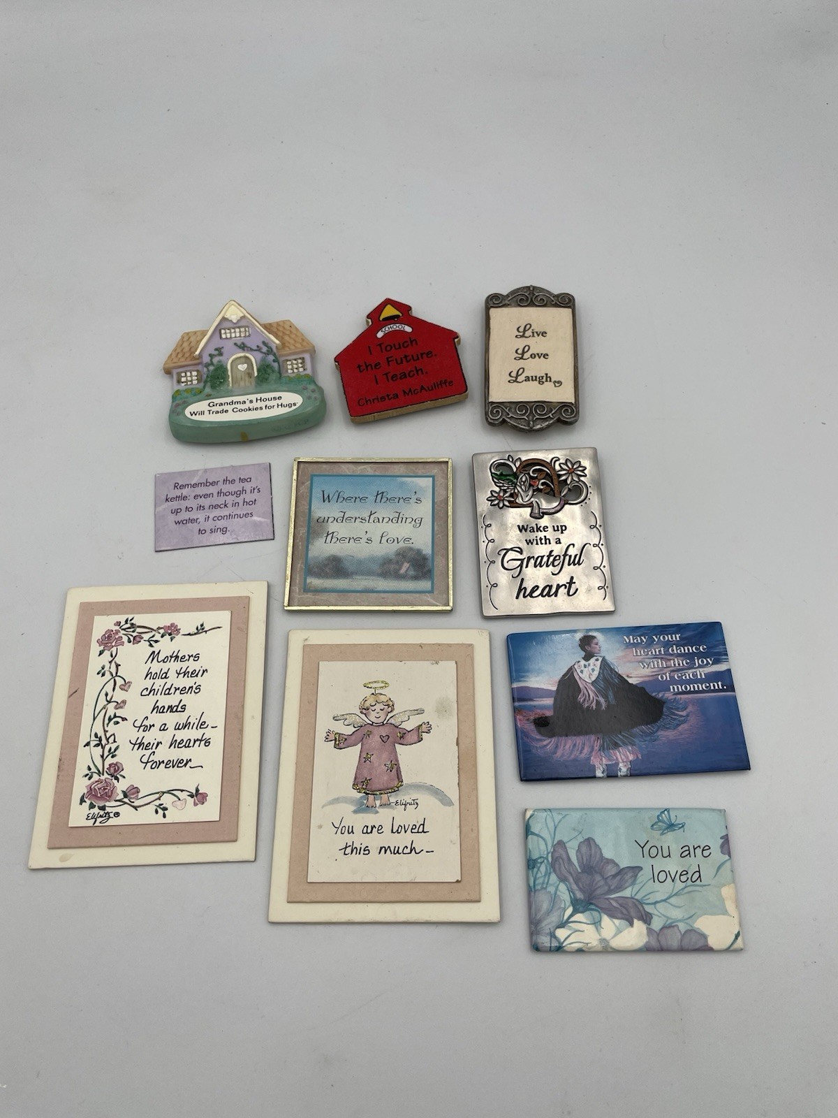 10 Vintage Lot Fridge Magnets GRANDMA, Inspirational Quotes Refrigerator Magnets