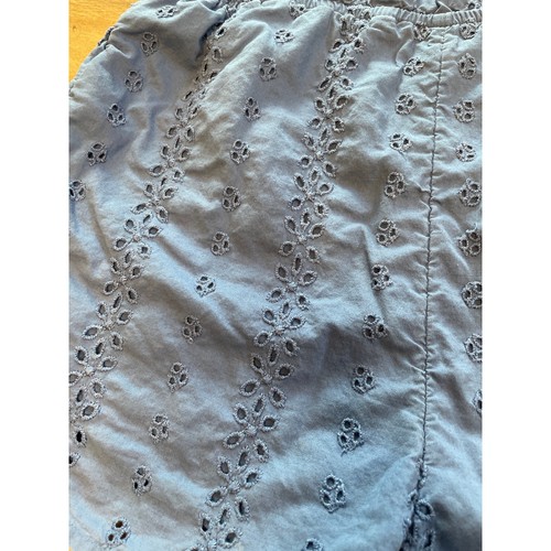 Abercrombie Kids Romper Girls Size 13/14 Blue Cut-out Eyelet Summer - Picture 3 of 5