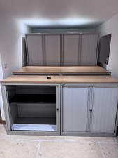Tambour Cupboards Office Storage With Shutters Lots Available