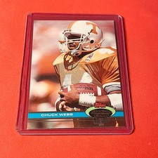 Chuck Webb .. ROOKIE .. UT Volunteers / Packers .. 1991 Stadium Club Card 362. rookie card picture