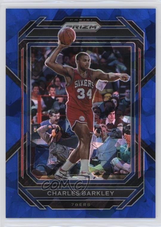 2022-23 Panini Prizm Blue Ice Prizm 35/125 Charles Barkley #300 HOF 0vd2