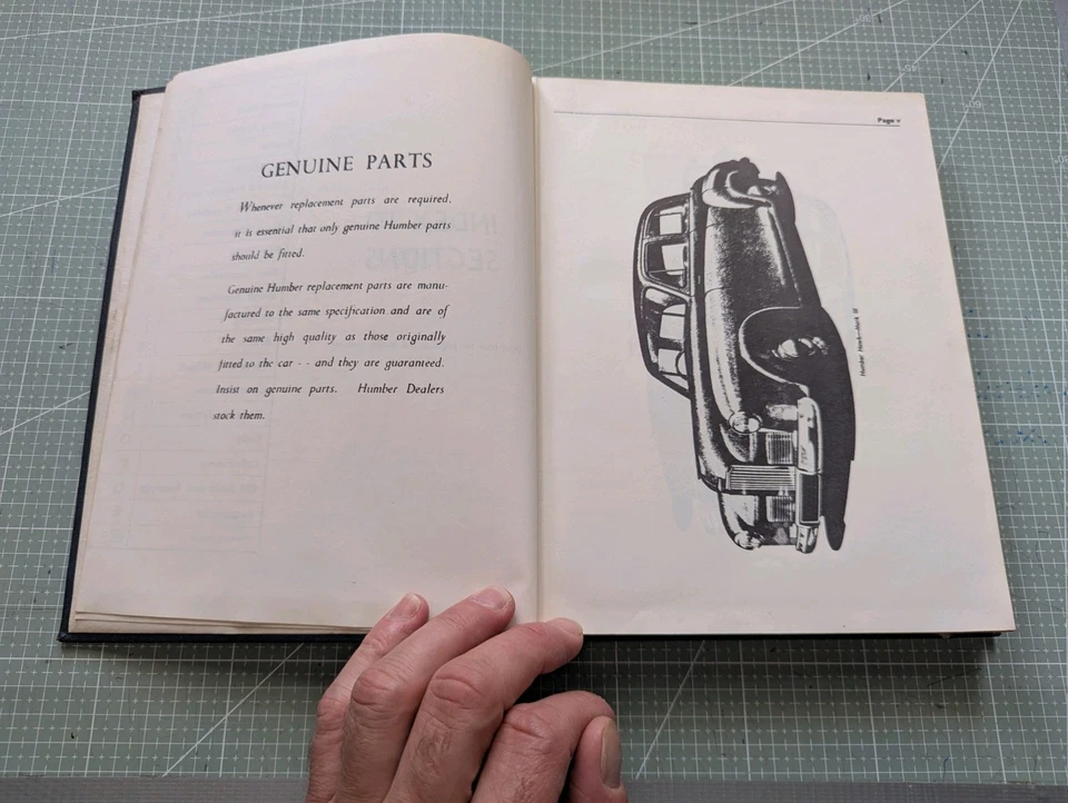 Humber Hawk Marks III, IV, V, & VI (1948-1957) Genuine Humber Workshop Manual - Image 4 of 4