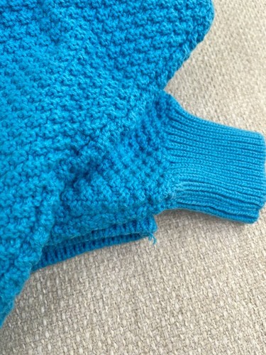 Free People Lila Cardi Cardigan Donna XS Blu Cottagecore Casual Formale Acrilico - Foto 4 di 10