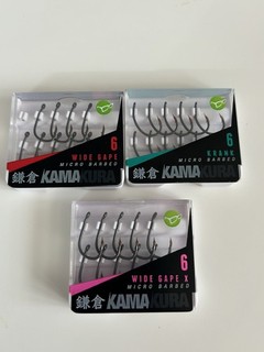 3 ganchos Korda Kamakura tamaño 6 aparejos de pesca de carpa