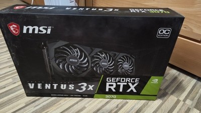 MSI GeForce RTX 3070 VENTUS 3X 8GB OC LHR, ,OVP, GPU holder, Furmark results