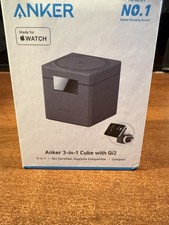 Anker 3-in-1 Cube MagSafe Charger Stand for iPhone 17/16/15, Apple Watch 1-8/Ult