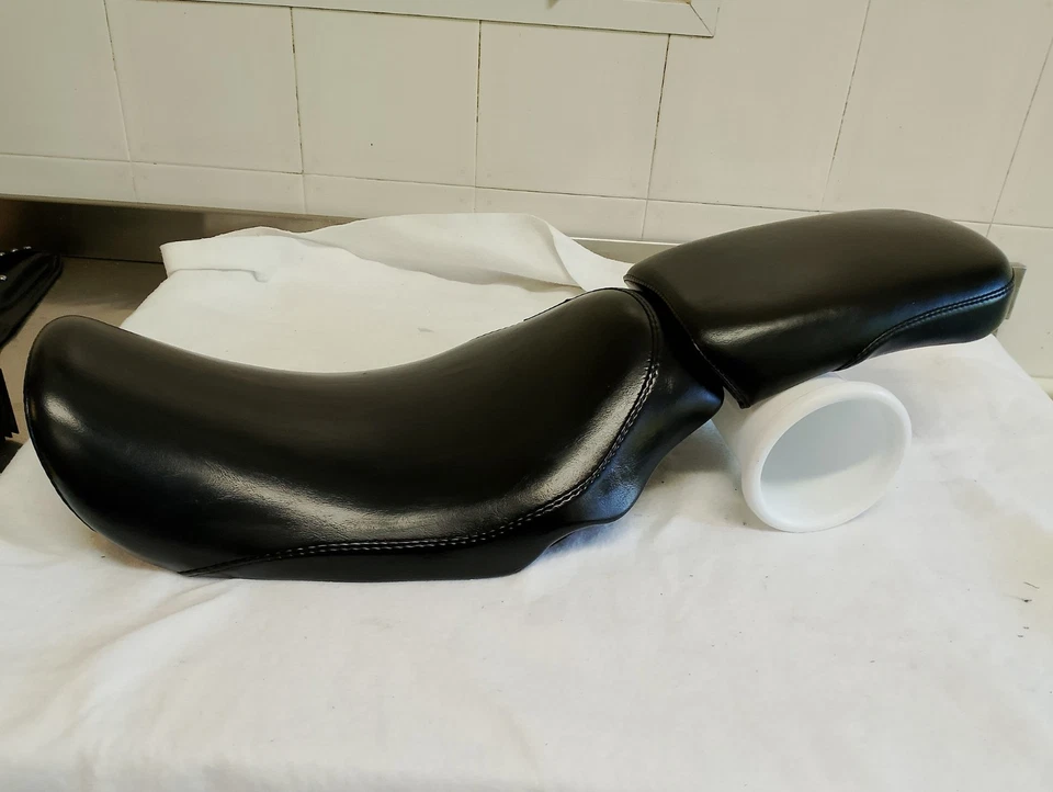 LE PERA  Sella + Sellino passeggero Bare Bones  DYNA Harley Davidson 06-2017 - Immagine 4 di 4