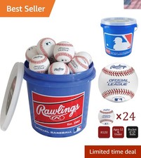 Rawlings Rawlings | Pelotas de béisbol oficiales de la Liga | Edades 12U | Cubierta de cuero |...