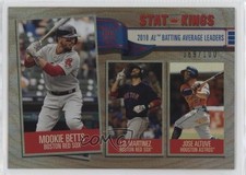 2019 Topps Big League Stat Kings Rainbow Foil /100 Jose Altuve JD Martinez 11h3
