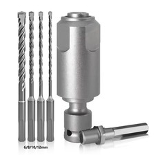 Quick Change Adapter for Impact Wrenches to Electric Hammers with Drill Bits