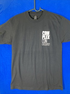 ComplexCon 2023 Long Beach CREW Staff Shirt Black Men's Medium Promo Tee NWOT