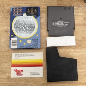 1989 Nintendo Hollywood Squares CIB NES Complete In Box