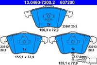 Bremsbelagsatz Scheibenbremse ATE 13.0460-7200.2 (1Satz-1Stk)