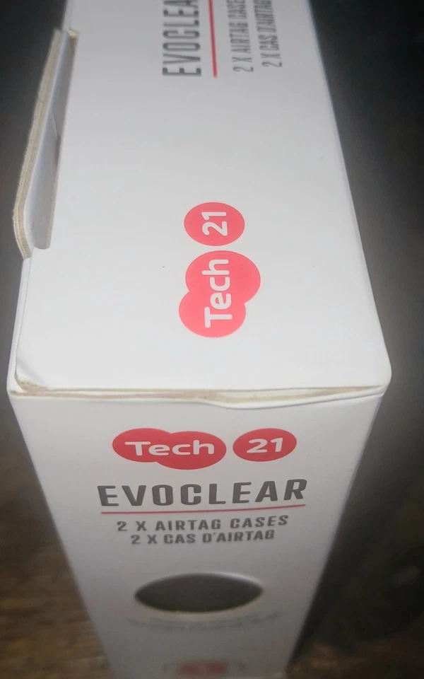 2 Apple AirTAG cases Tech21  EvoClear Case  2 Per pack New-OB - Image 3 of 4