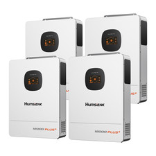 12KW 48V Solar Hybrid Split-Phase Inverter AC 120V/240V Dual MPPT 1/2/3/4 Pack