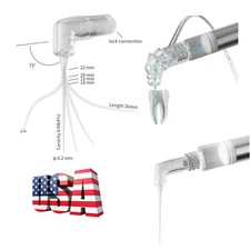 20pcs Dental Endo Irrigation Needle Syringe Tips Disposable Irrigator Tip 0.2mm