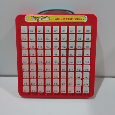 Vintage Touch 'N Tell Me Math Addition & Subtraction Press and See Board Toy