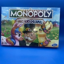 Monopoly E8760 Unicorns Vs. Llamas Board Game BRAND NEW