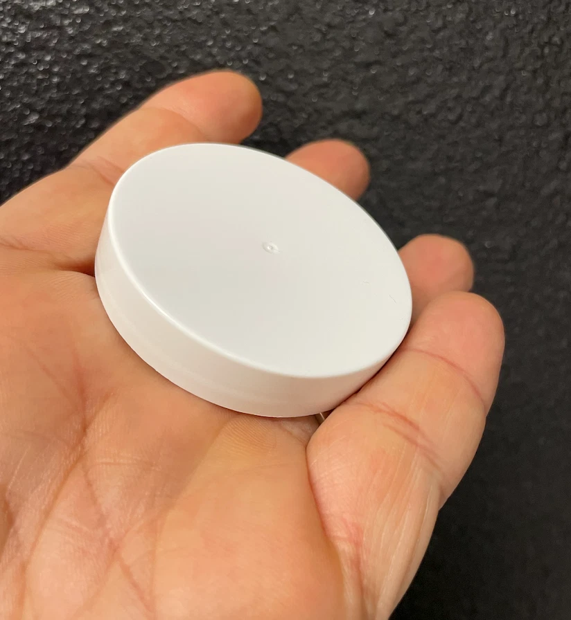 Tapa de inducción lisa 53 mm, botella, tarro, recipiente, blanco 1.300 unidades por estuche Foto 3 de 4