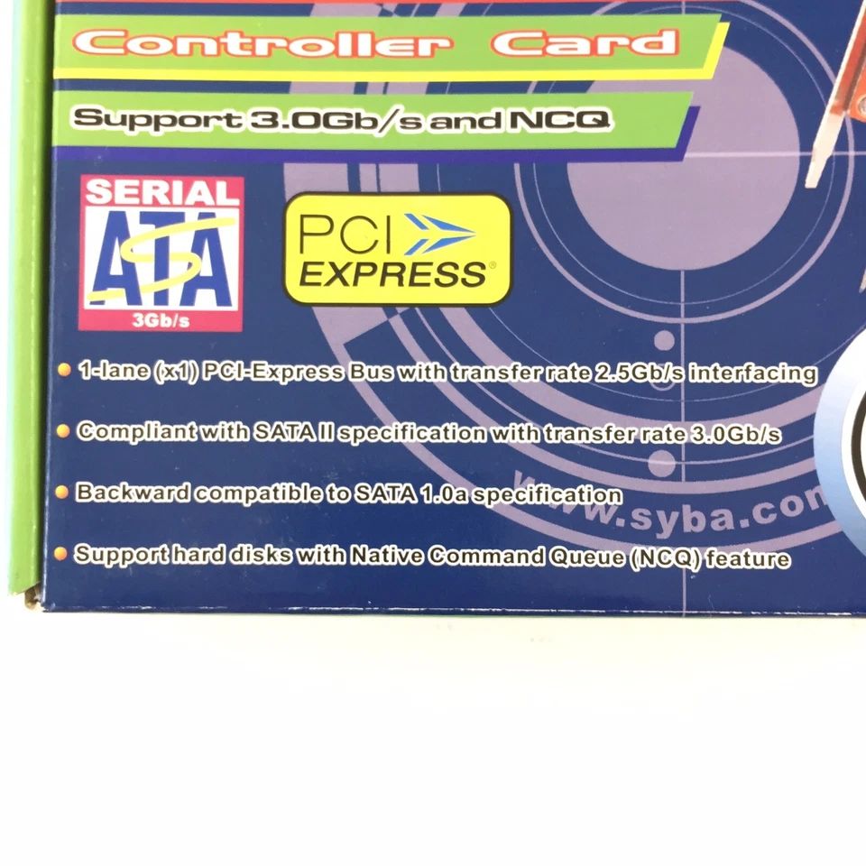 Syba Controller Card SIL3132 SATA 2 RAID Express 3gbs PCI-E x1 PCIE IOC-7700 - Image 3 of 4