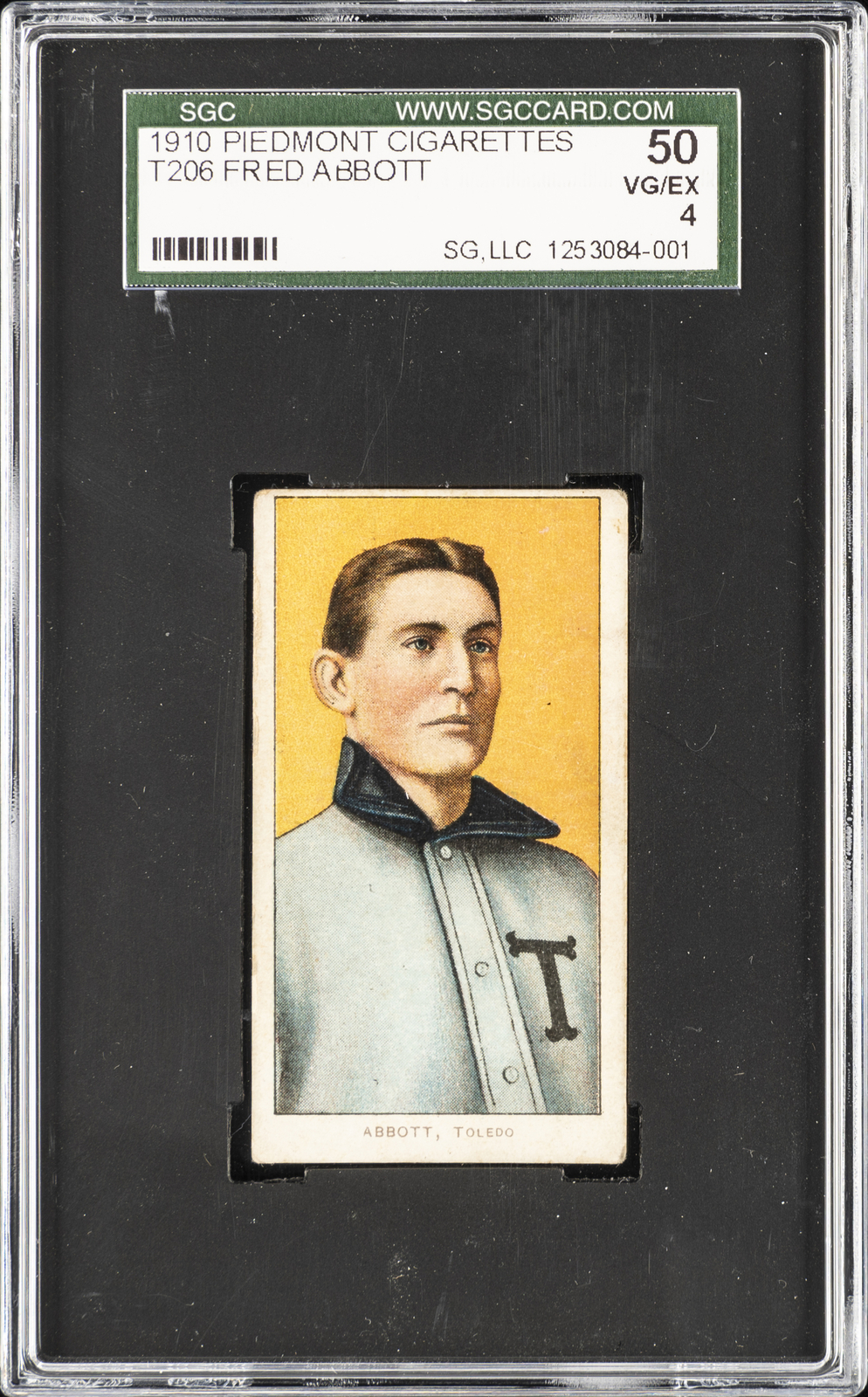 1910 PIEDMONT CIGARETTES #T206 FRED ABBOTT SGC 4