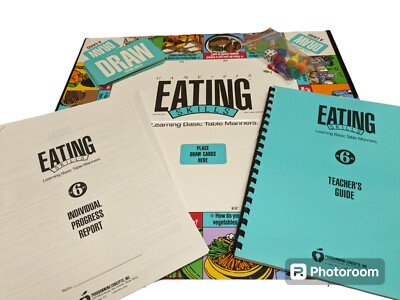 Vtg 1991 Programming Concept Game Six 6 Eating Skills Board Game Education