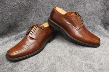 Johnston Murphy mens size 11.5 brown square toe leather dress shoe