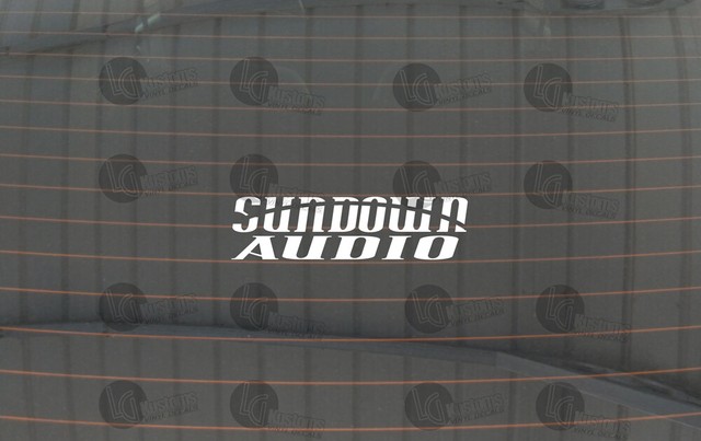 Sundown Audio Car Audio Logo Vinyl Decal For Window Case And Many Other Surfaces Ebay