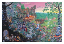 Alice in Wonderland by Tom Masse 32-by-22-Inch Art Print Poster