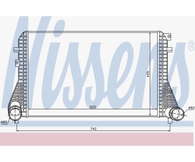 Nissens Intercooler, charger 96542