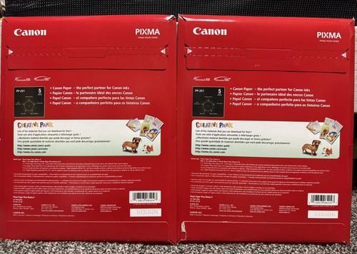NEW! Canon Photo Paper Plus Glossy II 8.5" x 11" PP-201 - Lot of 2 - 40 Sheets - 第 2/2 張圖片