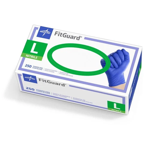Medline Nitrile  Gloves Powder Free Dark Blue - Small/Med/Large - 250 per box