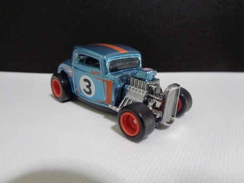 Hot Wheels 2022 Super Treasure Hunt '32 Ford Gulf Blue STH Loose Mint - Picture 7 of 8