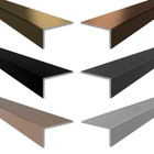 5x Aluminium Angle Corner Edging Protection Cover Trim 2m Media Wall Fireplace