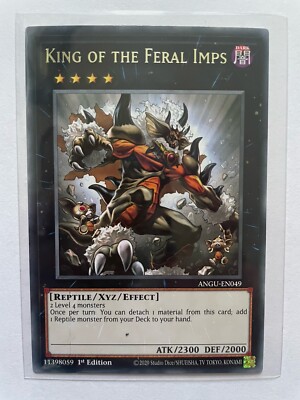 Yu-Gi-Oh Karte King Of Feral Imps ENG TCG Card Monster 1st Edt Konami