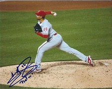 Signed  8x10 JEANMAR GOMEZ Philadelphia Phillies Autographed photo - COA 