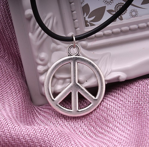 Mujeres Dama Cuerda de Cuero Gargantilla Dije Collar Colgante Retro Hippy Plata Tibetana - Imagen 11 de 14