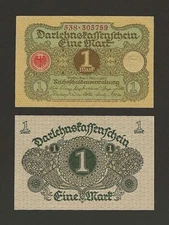 GERMANY 1 Mark 1920, P-58, State Loan Currency Note, Original UNC - Grade