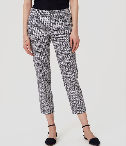 Ann Taylor LOFT Stretch Cotton Maze 