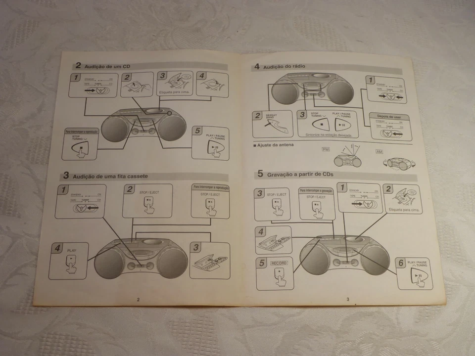 Antigua Guía Del Usuario Blatt Sharp QT-CD250H Español - Imagen 2 de 2