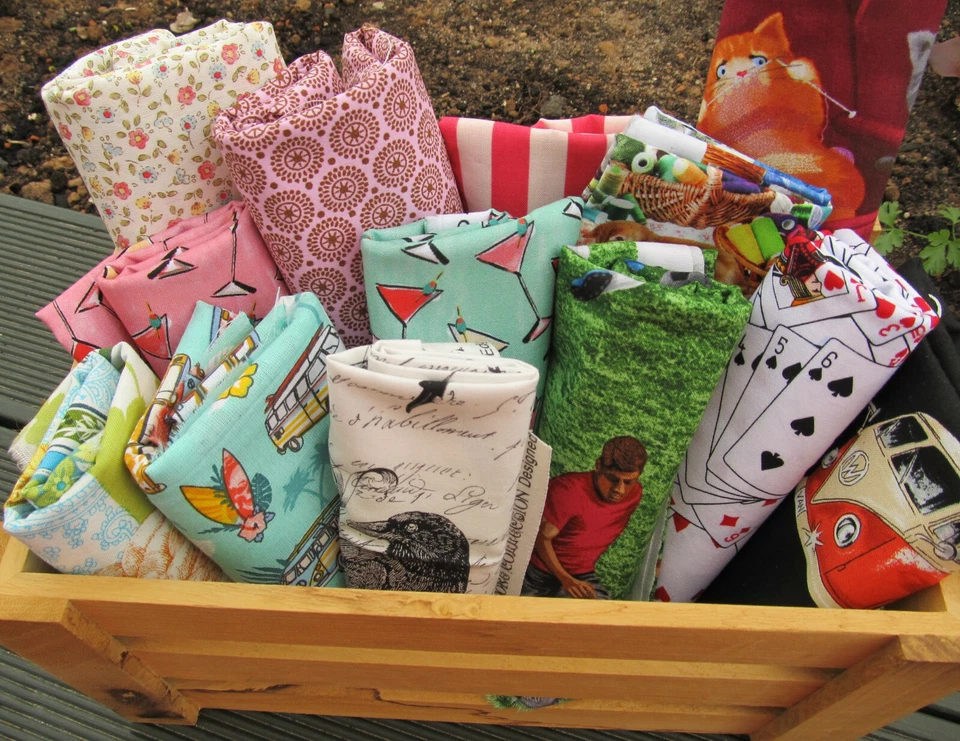 2 Meter Patchworkstoffe  Basteln Reste  Baumwolle  Neu  - Bild 4 von 4