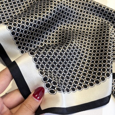 #ad #ad 100% Mulberry Silk Small Scarf Women Vintage Retro Kerchief neckerchief 53*53cm $11.69