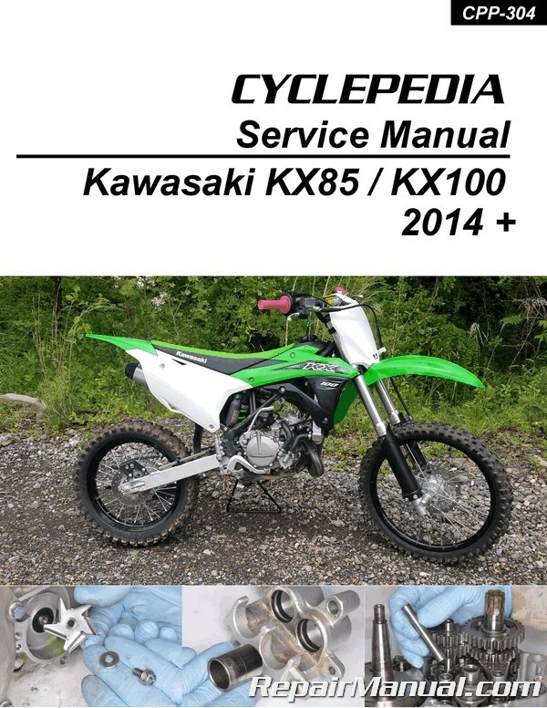 书63 2014-2021 Kawasaki KX85 & KX100 Cyclepedia Service Repair