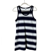J Crew Striped Sundress Small Nautical Beachy Coastal New England Euro Summer