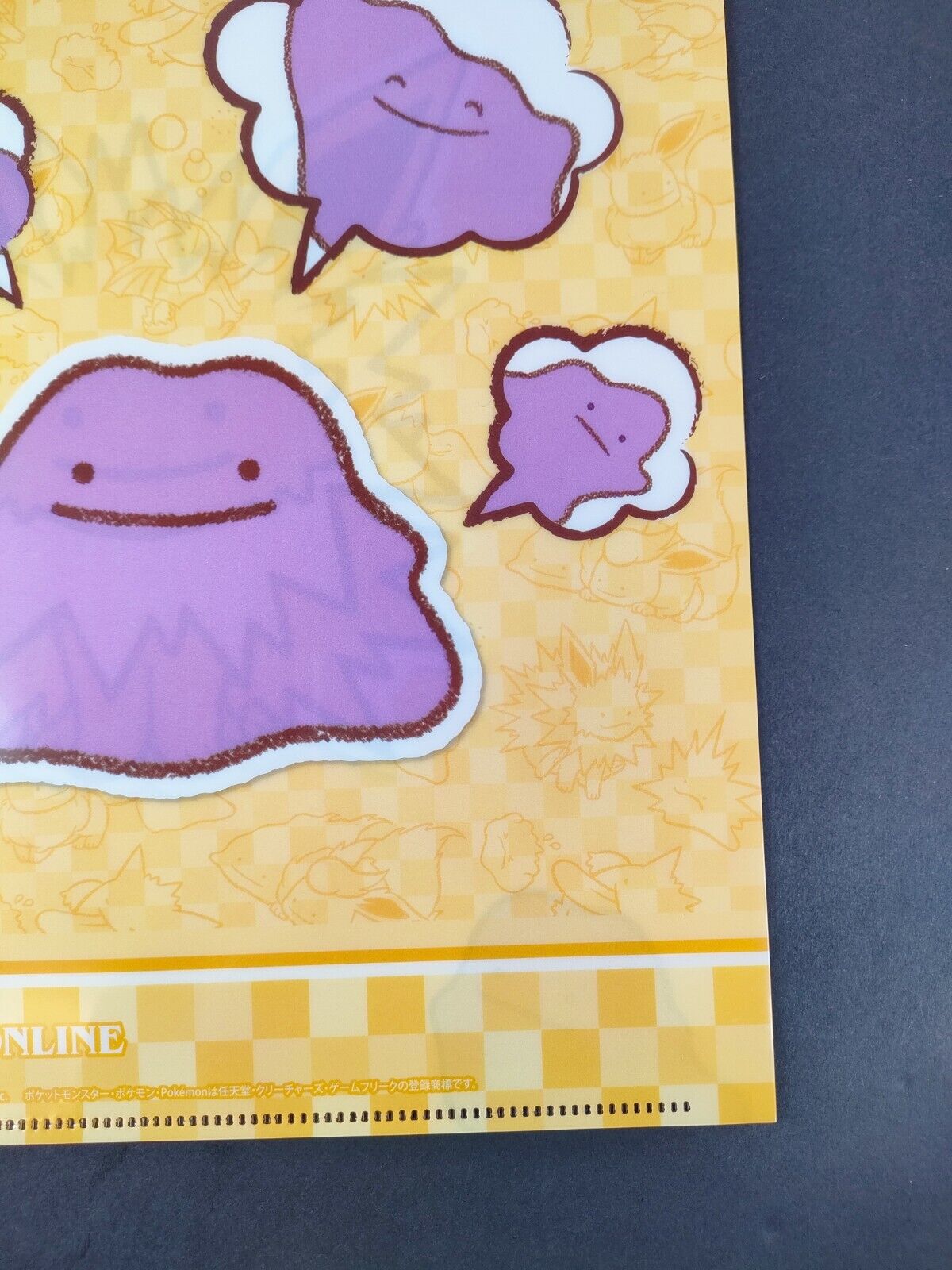 Pikachu Ditto Transform Clear File Pokemon Center Japanese Nintendo Japan  F/S