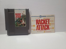 Racket Attack Nintendo NES Authentic Game Cartridge and Instruction Manual READ